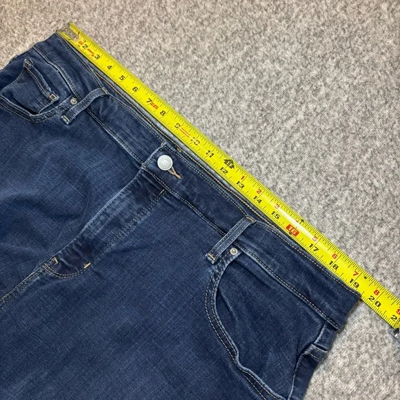 Levi’s Women’s 721 High Rise Skinny Jeans 20W Dark Wash Stretch Denim - Picture 7 of 10